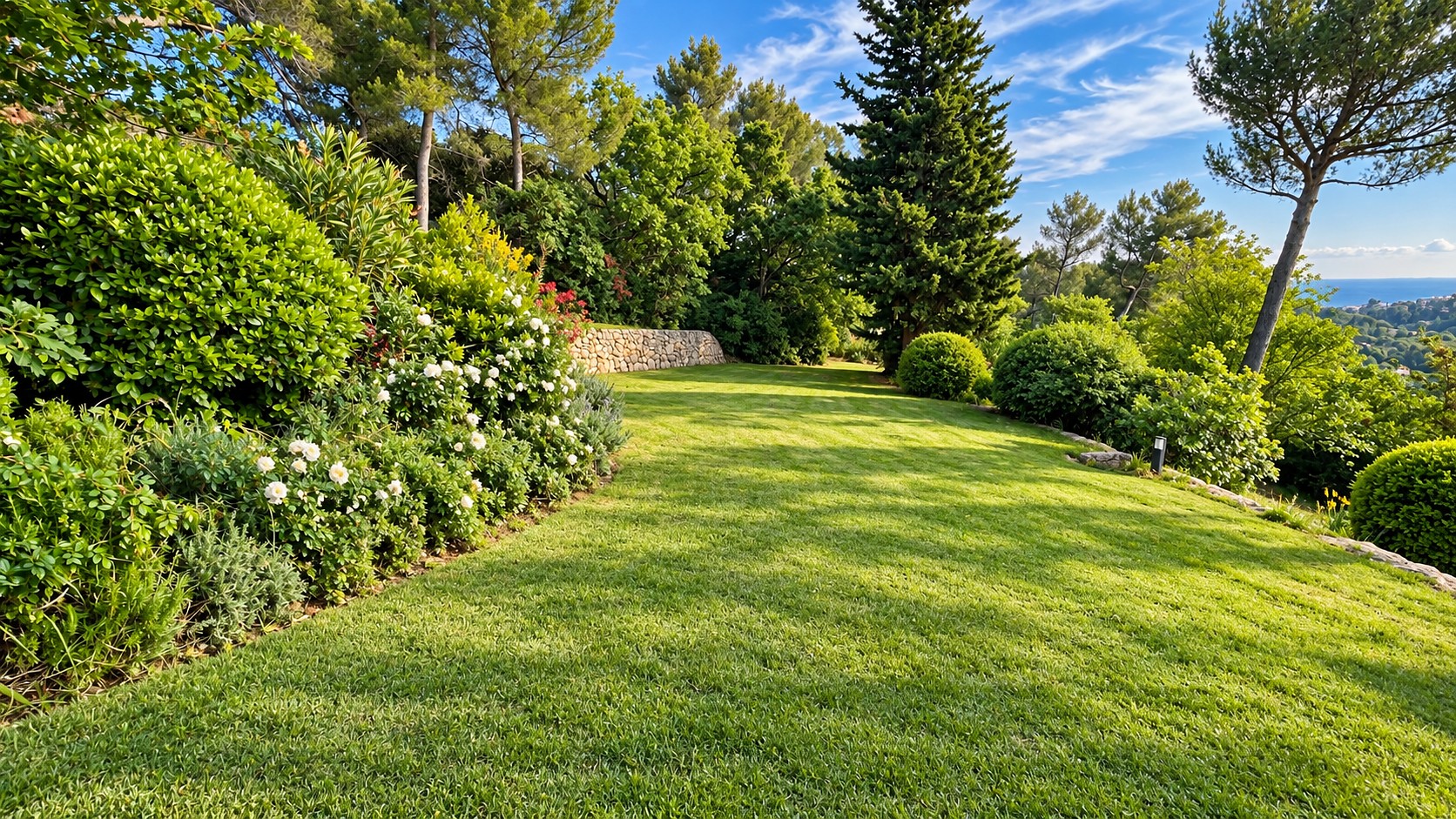 Jardin entretenu par Lemaire Environnement à Aix-en-Provence
